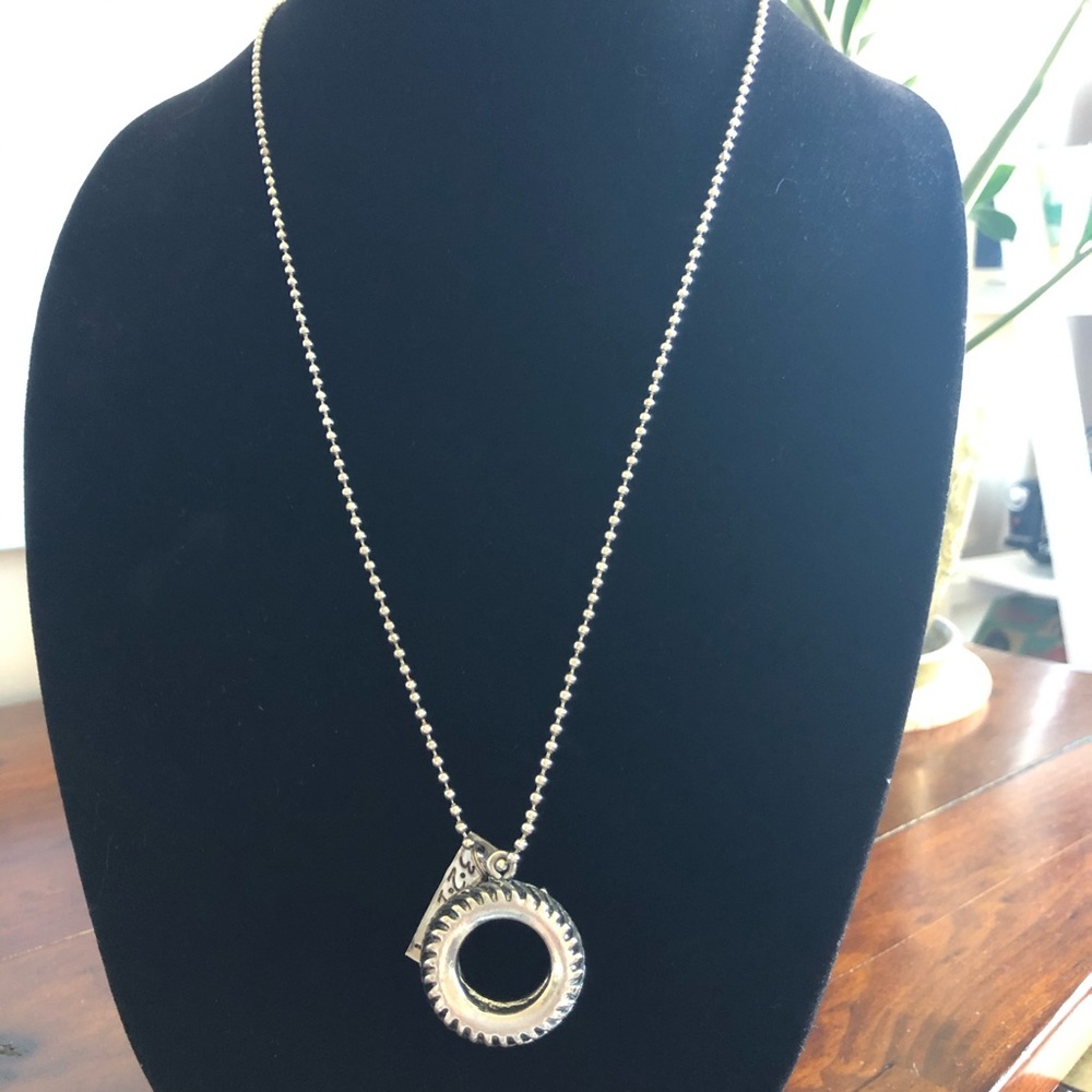 CrossFit inspired tire pendant - necklace